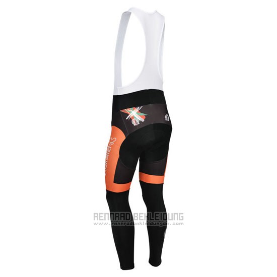 2013 Fahrradbekleidung Euskalte Orange Trikot Langarm und Tragerhose